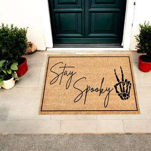 Witchy welcome mat Sup witches doormat Spooky doormat Halloween door decor Halloween doormat Halloween welcome mat Halloween Decor