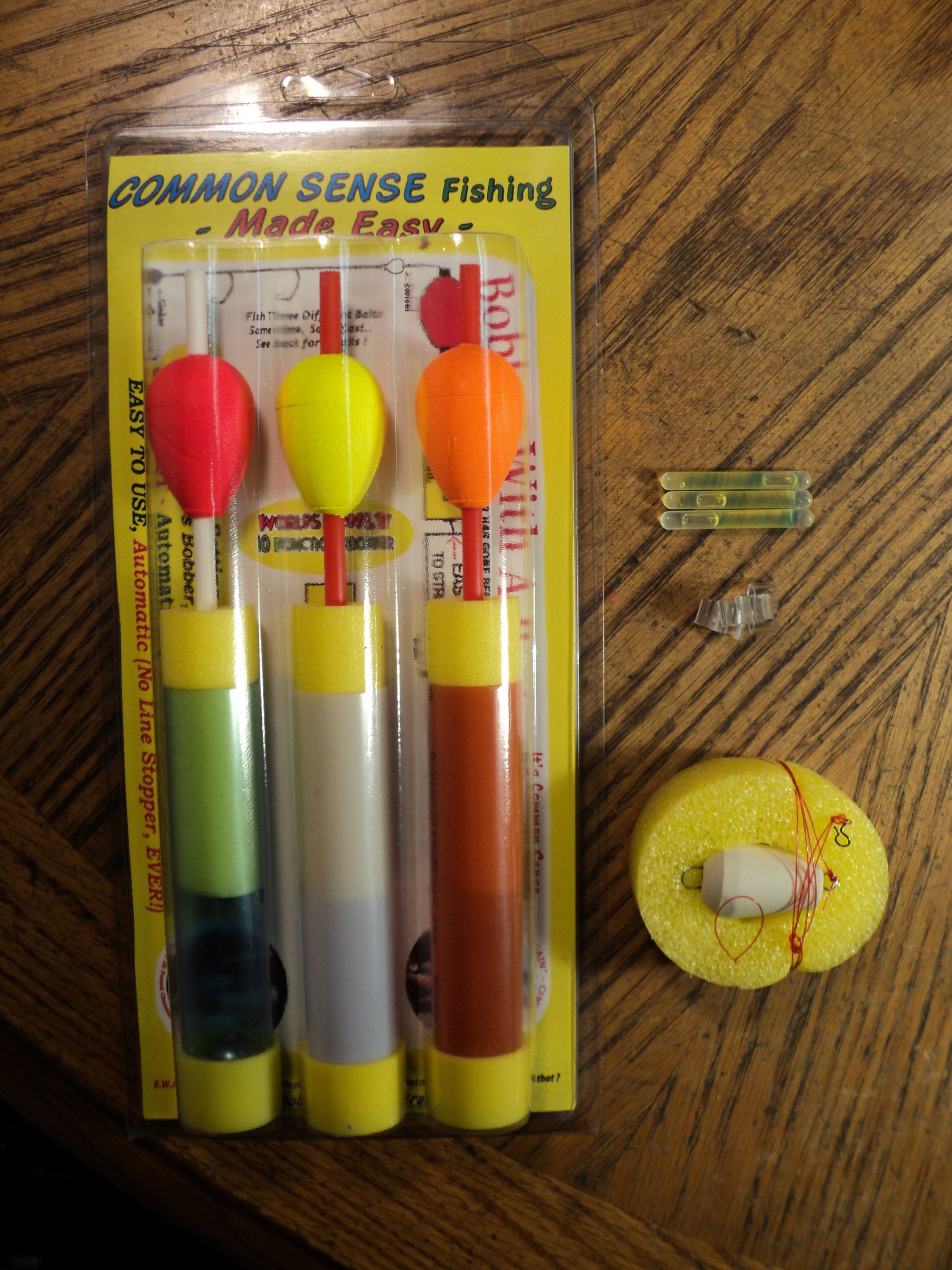 Bobber With A Brain Sr 3 Pack Slip Float W/ 1 Rig Trout Bass Crappie Walleye  Catfish Perch Carp 