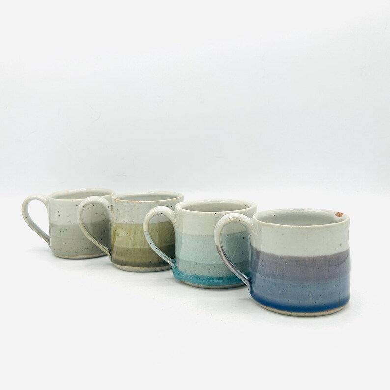NEW! Two-Toned Reduction Fired Ceramic Espresso Cups in Various Colors by Amy Schnitzer image 1