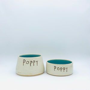 Made-to-Order Customized Dog / Cat / Pet Food and Water Bowls by Amy Schnitzer