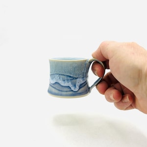 Made-to-Order Ocean Surf Wave Carved Espresso Cup by Amy Schnitzer