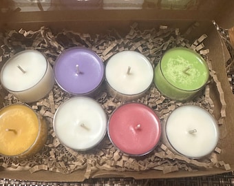 Soy Wax Tealights candles/pack of 8
