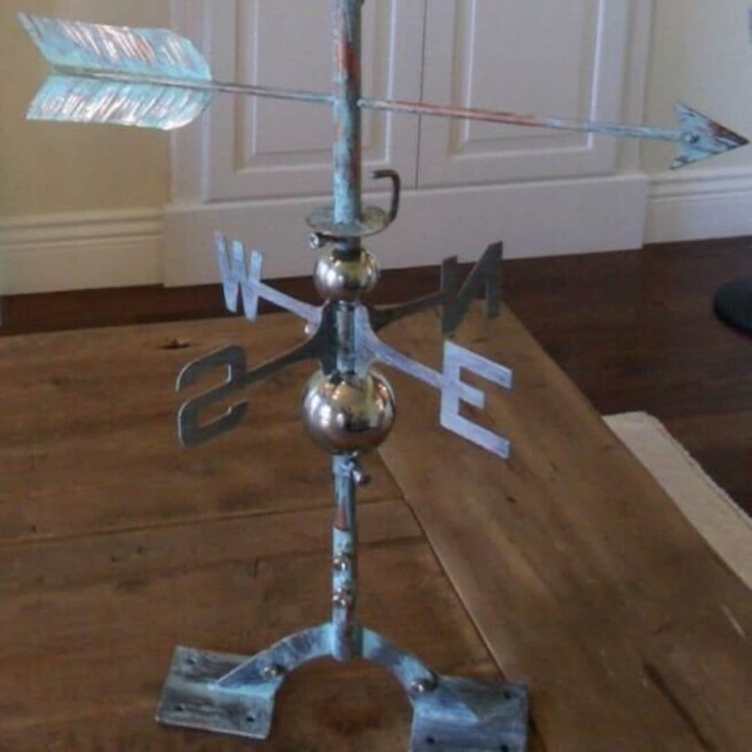 Weathervane Base Set Roof Mount Pole Directionals Balls Replacement Etsy