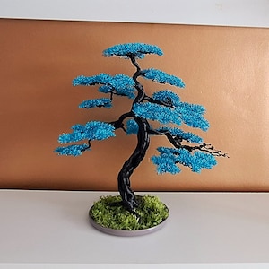 Large wire bonsai tree sculpture.