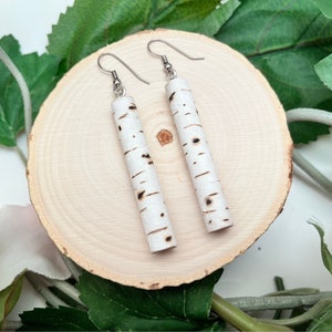 Enchanted Forest Aspen Trunk Earrings