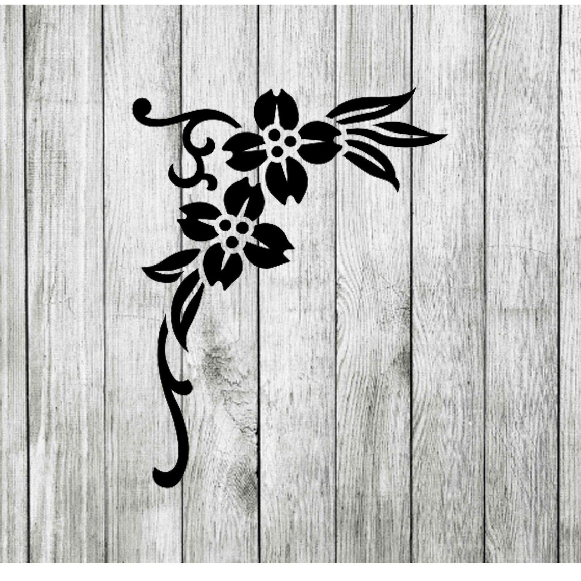 Dogwood Stencil, Flower Stencil , Ivy Stencil, Floral Stencil, Rose ...