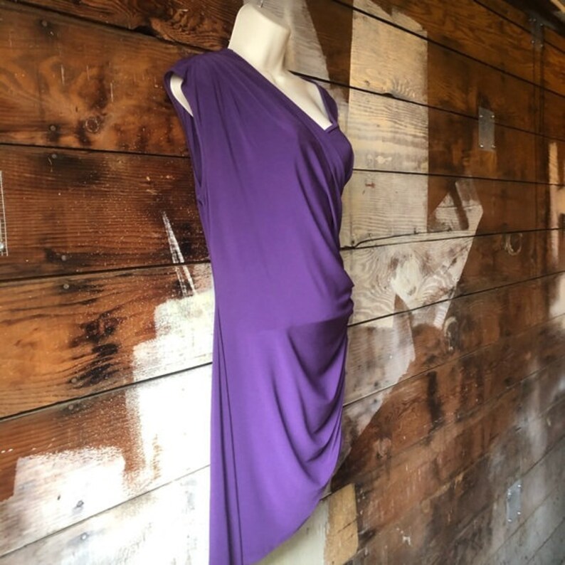 Vintage Size 10 Joseph Ribkoff Purple Mini-Dress