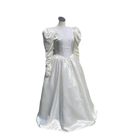 Jessica McClintock 80s Full Princess Skirt Weddin… - image 1