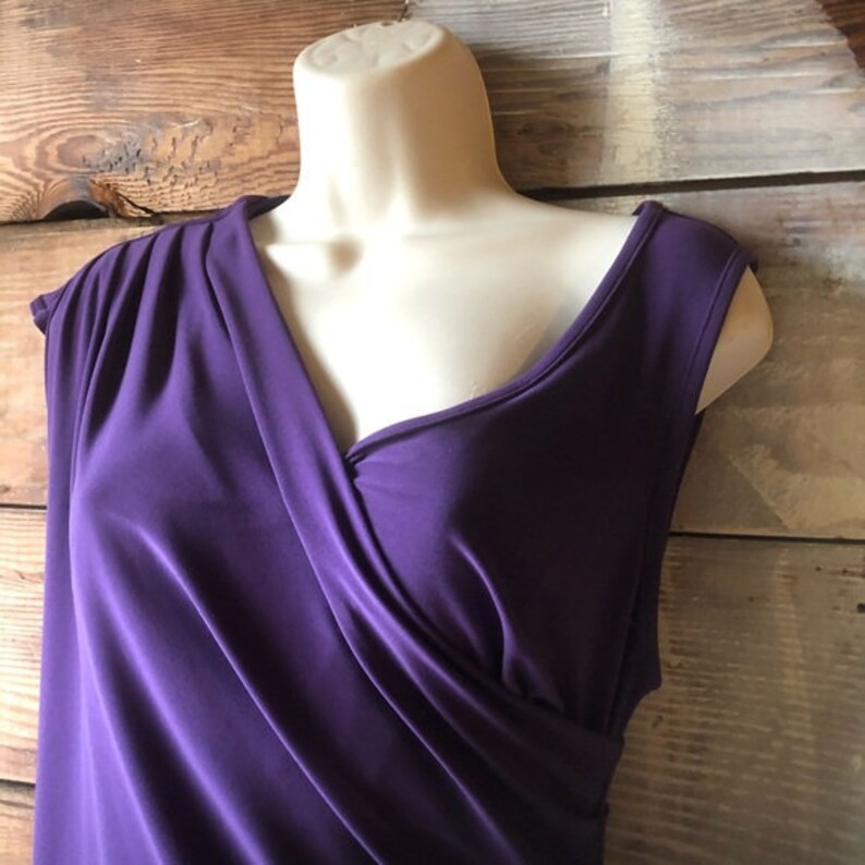 Vintage Size 10 Joseph Ribkoff Purple Mini-Dress