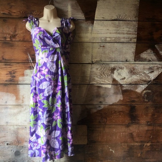 Vintage Sweetheart Purple Pinup Handmade Dress