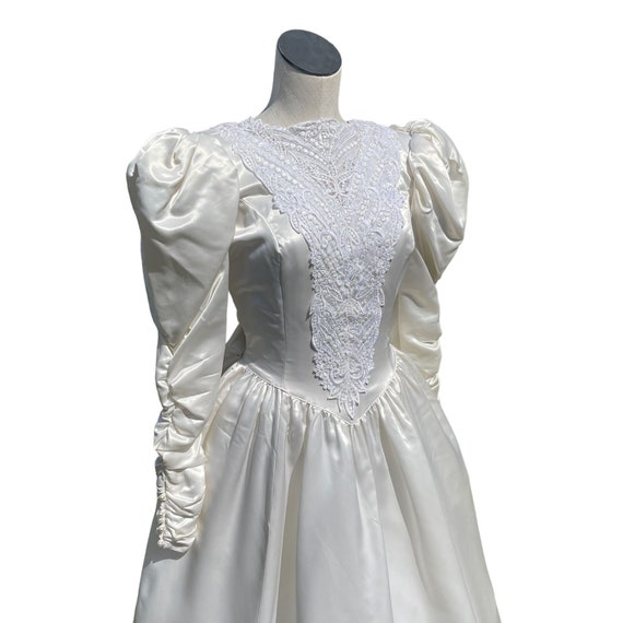 Jessica McClintock 80s Full Princess Skirt Weddin… - image 3