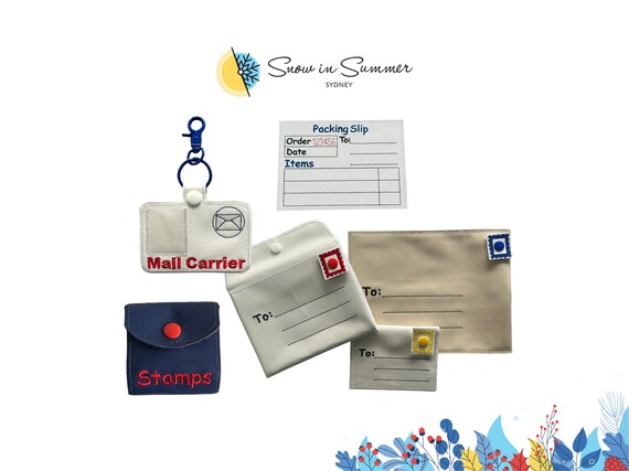 Postal Set Custom Embroidered Envelopes with Stamps 3D Printed Mailbox for Creative Gift & Home Decor