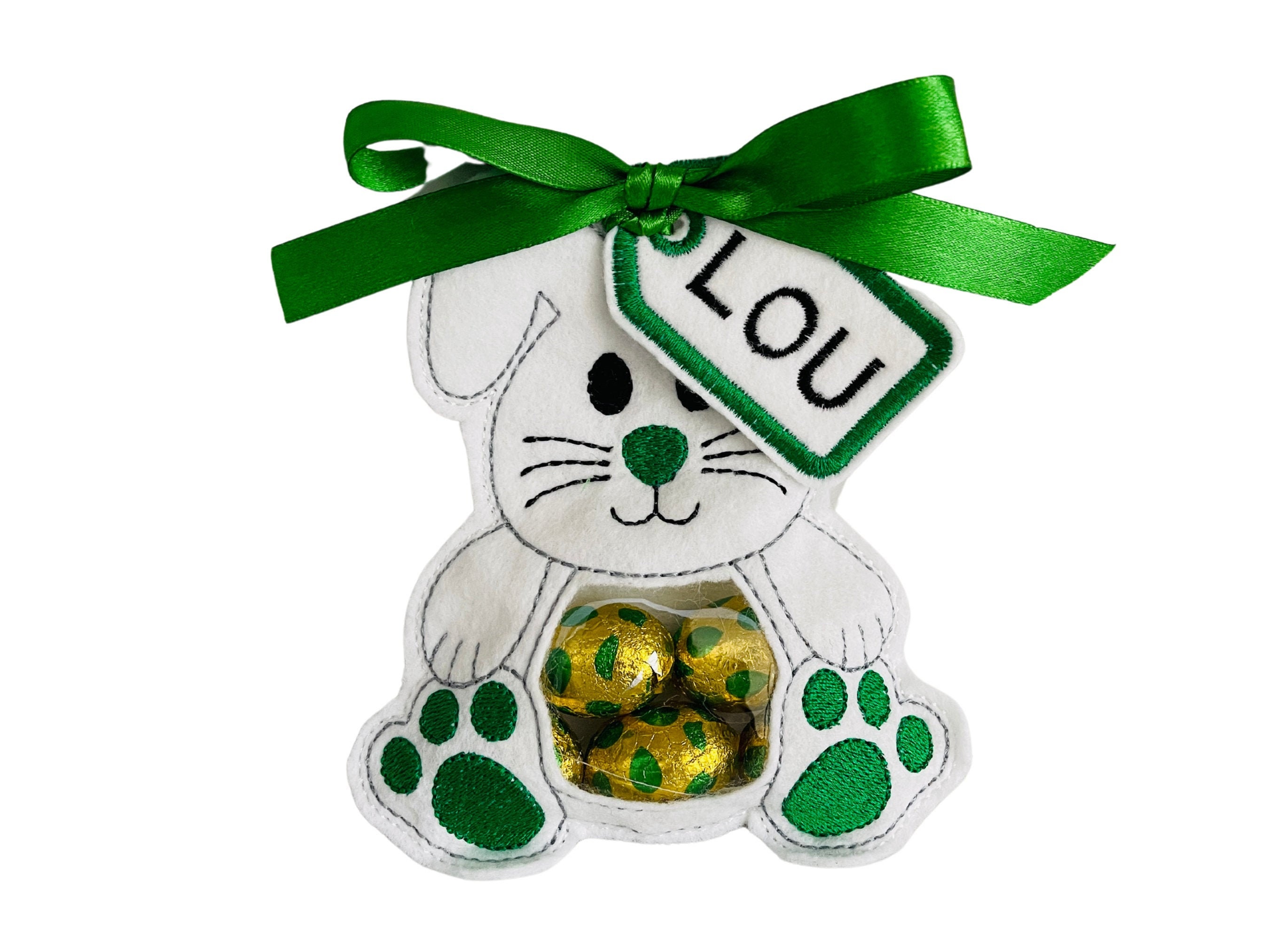 Easter Bunny Treat Bag, Easter Candy Holder, Easter Gift, Easter Class