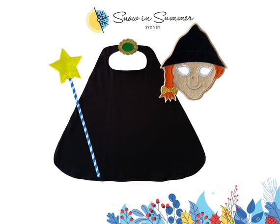 World Book Week Mask, Book Week Costume, Witch Mask, Role Play Mask, Halloween Mask, Witch Costume, Witch Cape, Witch Party, Witch Felt Mask