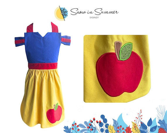 Princess Apron, Princess Costume, Dress Up Princess, Pretend Play Princess, Snow White Costume, Halloween Costume