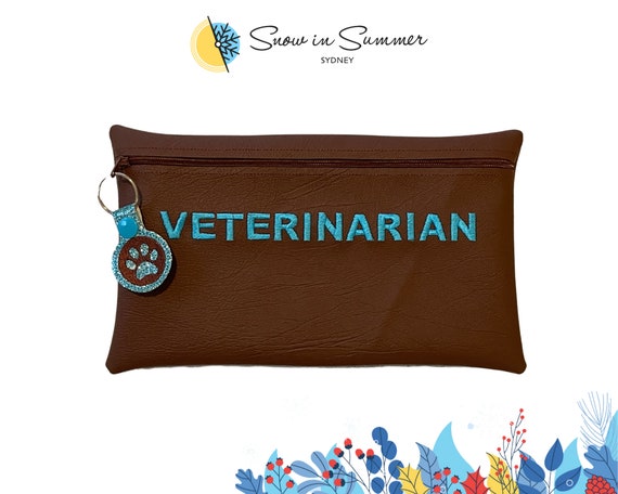 Vet Bag with paw tag, Role Play, Pretend Play, Kids Vet Costume, Dress Up, Medical Educational Device,Vet Case, Halloween Costume, Book Week