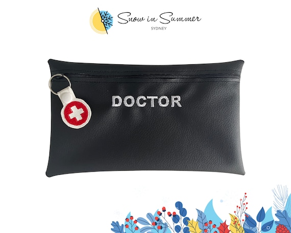 Doctor Bag with tag, Role Play, Pretend Play, Kids Doctor Costume,Dress Up,Medical Educational Device, Dr Case, Halloween Costume, Book Week