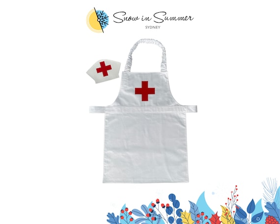 Nurse Costume, Role Play, Pretend Play, Kids Nurse Costume,Dress Up,Medical Educational Device, Halloween Costume, Book Week