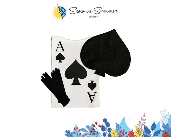 Playing Card Costume Tunic Alice in Wonderland Costume World Book Week Heart Costume Spade Costume Fancy Dress Costume Card Solider