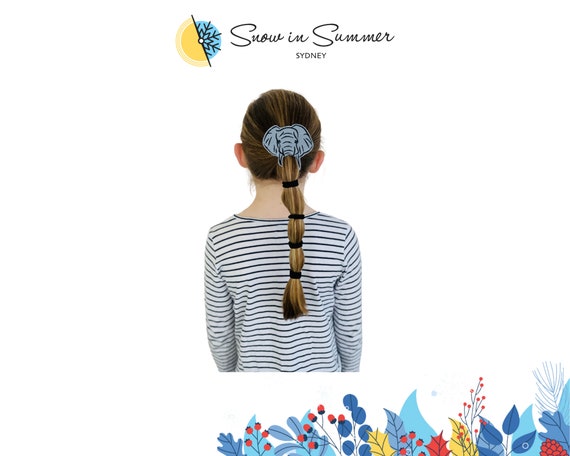 Crazy Hair Day Hair Clip, Book Week Clip, Animal Hair Clip, Hair Accessory, Elephant Hair Clip, Novelty Hair Clip