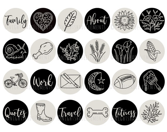 Autumn Instagram Highlight Cover Icons 44 Line Art Highlight -  Norway