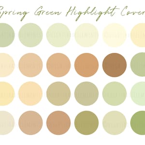 24 Spring Green Instagram Highlight Cover Icons IG Story Highlight Covers Brown Aesthetic Neutral Instagram Stories Branding Color Palette