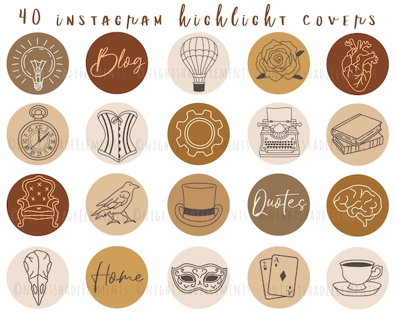 Instagram highlight cover hobby interest Vector Image