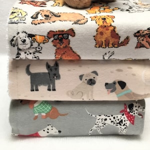 Baby Burp Cloths - Set of 3/Dribble/Feeding/Baby Shower Gift Set/unisex Baby Gift/Baby Girl/Baby Boy/Dogs