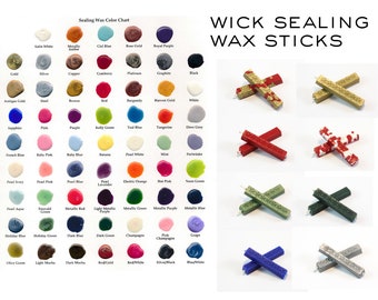 Original Wick Sealing Wax Sticks | Vegan | 100+ Color Options | Handmade in Seattle,USA