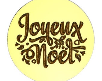 Joyeux Noel | French Merry Christmas | Wax Seal Stamp | Sealing Wax Stamp | Wax Stamp | Sealing Stamp | Letter Seal | Made in USA