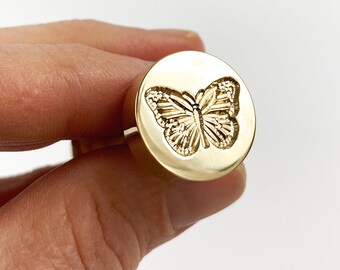 Butterfly Wax Seal Stamp | Sealing Wax Stamp | Wax Stamp | Sealing Stamp | Handmade in Seattle, USA