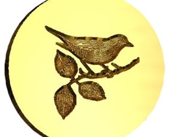 Bird on Branch Wax Seal Stamp | Sealing Wax Stamp | Wax Stamp | Sealing Stamp | Handmade in Seattle,USA