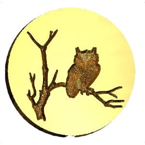 Owl on Branch Wax Seal Stamp | Sealing Wax Stamp | Wax Stamp | Sealing Stamp