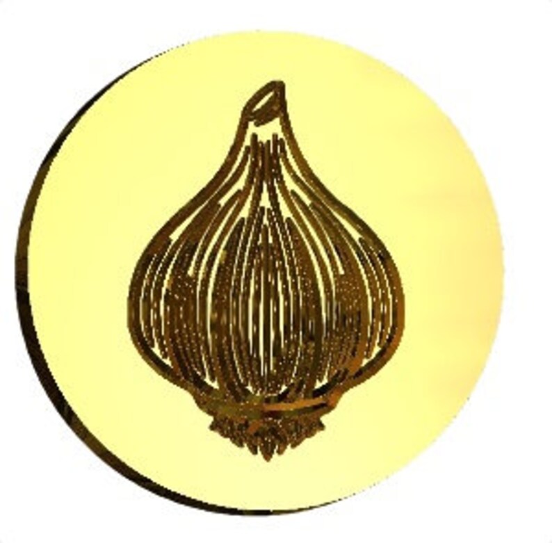Garlic Bulb Rubber Stamp - A8 Unmounted Craft Stamp For Card Making, Scrapbooking & DIY Crafts