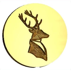 Stag in Tails Wax Seal Stamp | Sealing Wax Stamp | Wax Stamp | Sealing Stamp | Handmade in Seattle,USA