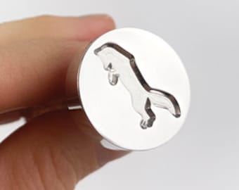 Leaping Fox Wax Seal Stamp: Handmade Sealing Stamp