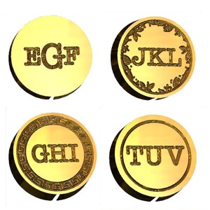 Type Face Monogram Personalized Wax Seal Stamp | Sealing Wax Stamp | Wax Stamp | Sealing Stamp | Handmade in Seattle,USA