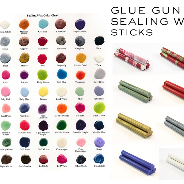 Original Glue Gun Sealing Wax Sticks | Vegan | 100+ Color Options | Handmade in Seattle,USA