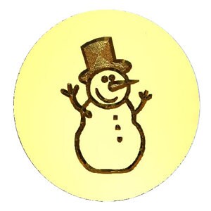 Christmas Snowman Wax Seal Stamp | Sealing Wax Stamp | Wax Stamp | Sealing Stamp | Letter Seal | Made in USA | For Christmas Cards