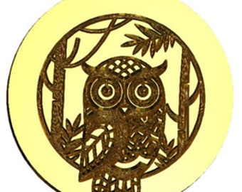 Forest Owl Wax Seal Stamp | Sealing Wax Stamp | Wax Stamp | Sealing Stamp | Handmade in Seattle