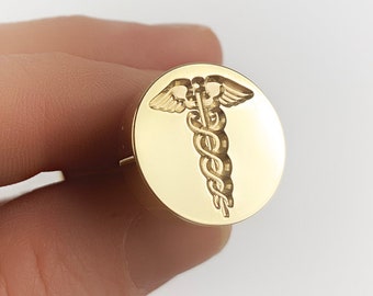 Caduceus Wax Seal Stamp | Sealing Wax Stamp | Wax Stamp | Sealing Stamp | Handmade in Seattle,USA