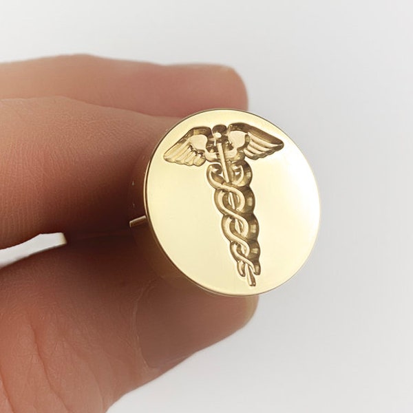 Caduceus Wax Seal Stamp | Sealing Wax Stamp | Wax Stamp | Sealing Stamp | Handmade in Seattle,USA