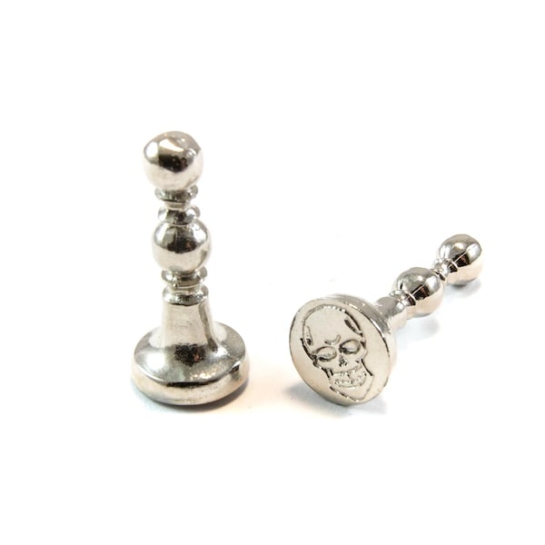Skull Mini Design |  1/2" Wax Seal Stamps | 30+ Other Designs Available