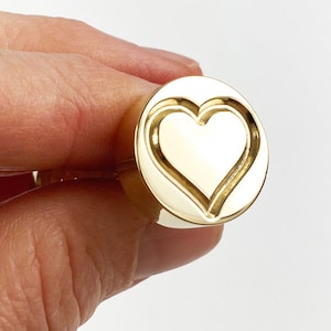 Heart Wax Seal Stamp | Love, Valentine Gift | Sealing Wax Stamp | Wax Stamp | Sealing Stamp | Letter Seal | Handmade in Seattle, USA