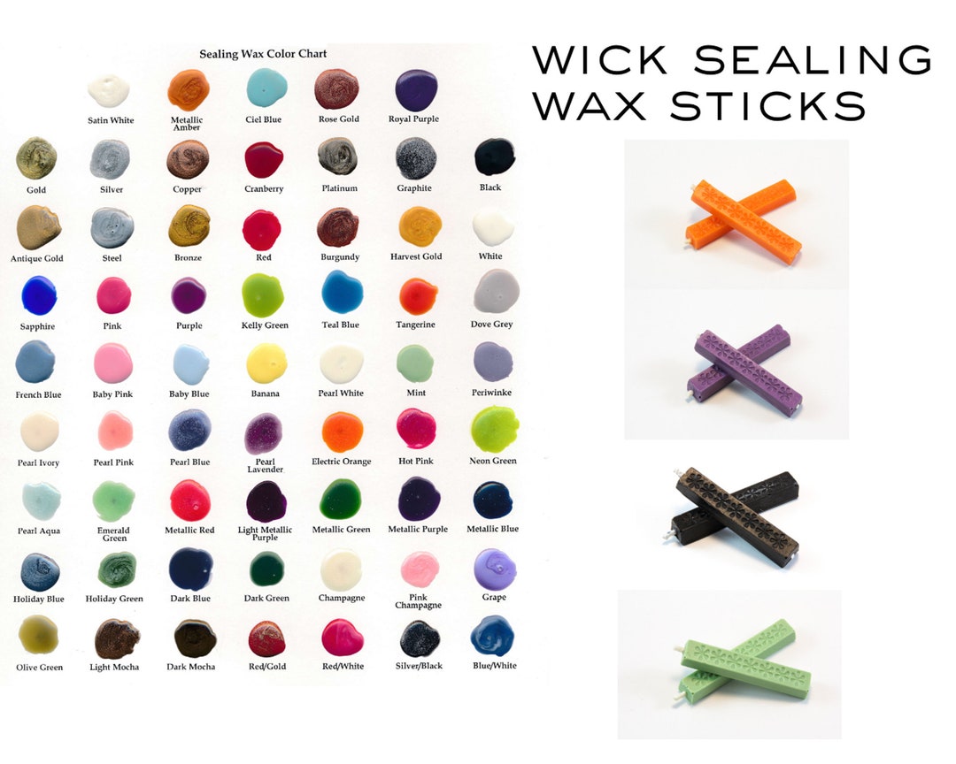 Original Wick Sealing Wax Sticks Vegan 100 Color Options Etsy 日本