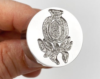 Pomegranate 1 Wax Seal Stamp | Sealing Wax Stamp | Wax Stamp | Sealing Stamp | Handmade in Seattle,USA
