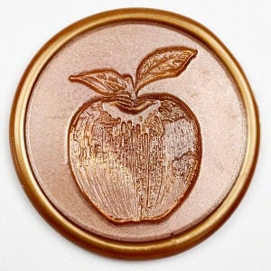 Apple Woodcut Wax Seal Stamp | Sealing Wax Stamp | Wax Stamp | Sealing Stamp | Handmade in Seattle