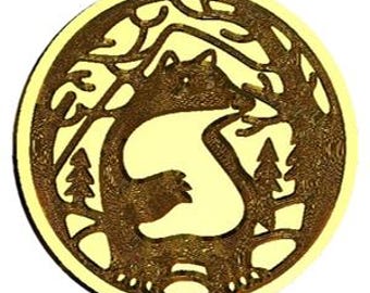 Standing Forest Bear Wax Seal Stamp | Sealing Wax Stamp | Wax Stamp | Sealing Stamp | Handmade in Seattle