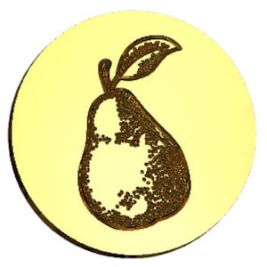 Pear Wax Seal Stamp | Sealing Wax Stamp | Wax Stamp | Sealing Stamp | Handmade in Seattle,USA