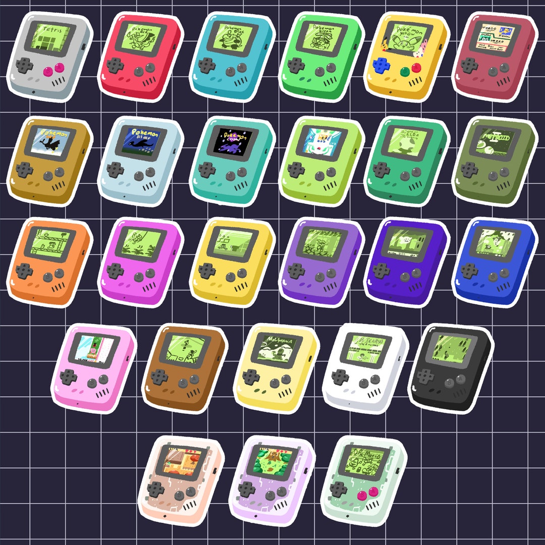 Gameboy Stickers Nintendo Sticker Great Gift High Quality Etsy
